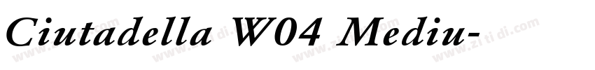 Ciutadella W04 Mediu字体转换